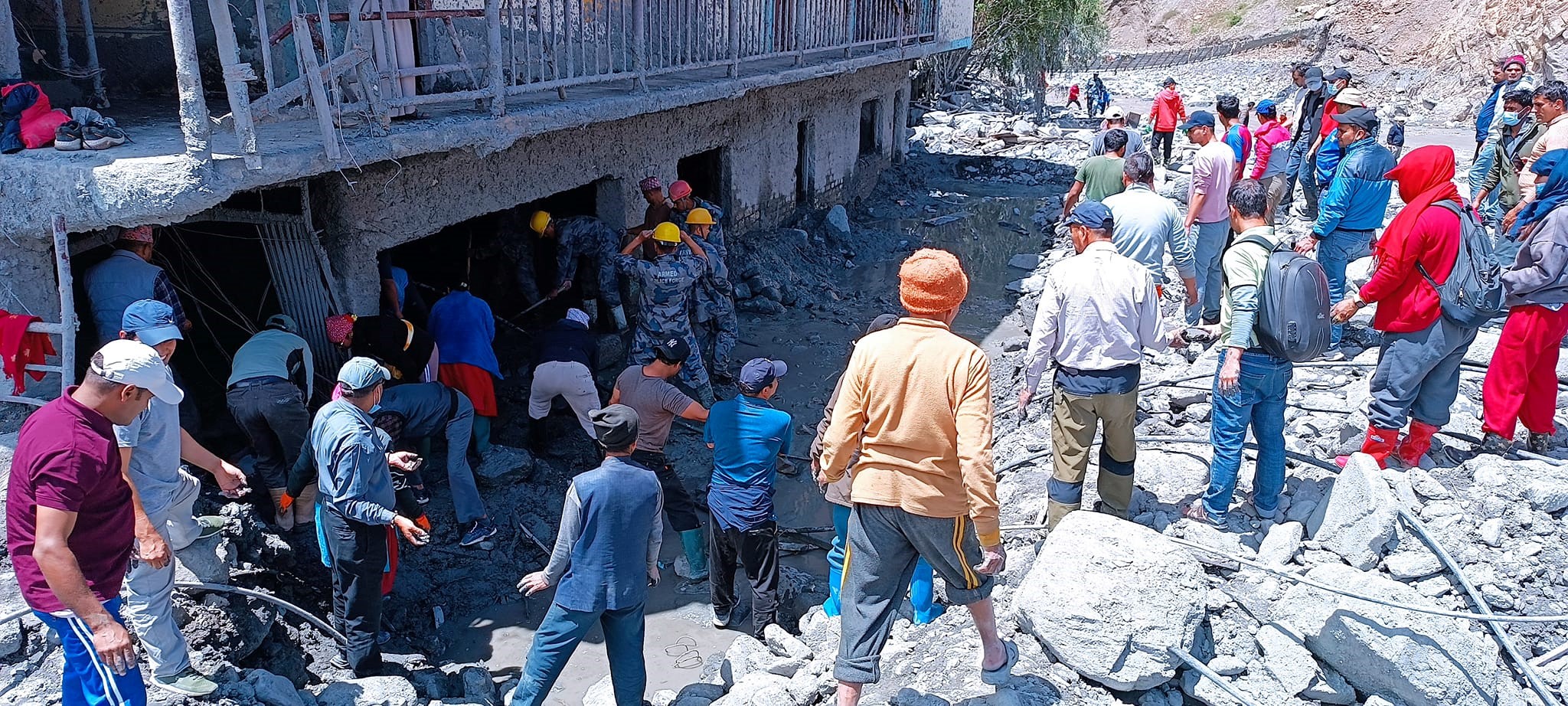 बाढीले क्षति पुर्याएको कागबेनीको पुनःनिर्माण सुरु