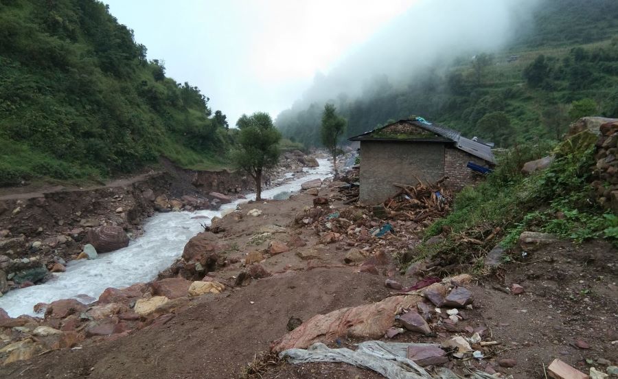 भुजीखोला बाढीको तीन वर्षः बेपत्ता भेटिएनन्, भत्केका घर अझै बनेनन्