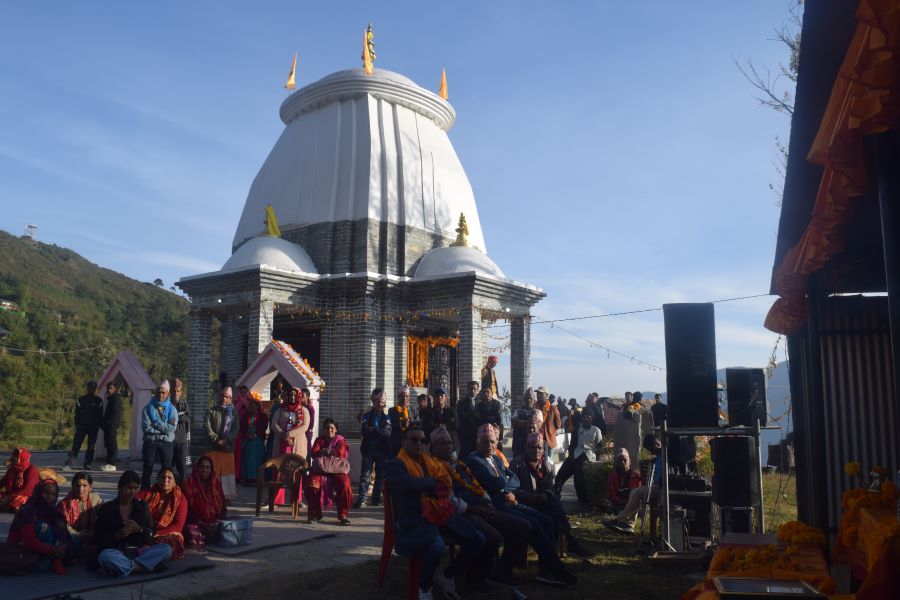 महायज्ञबाट सङ्कलित रकमबाट मन्दिर पुनःनिर्माण