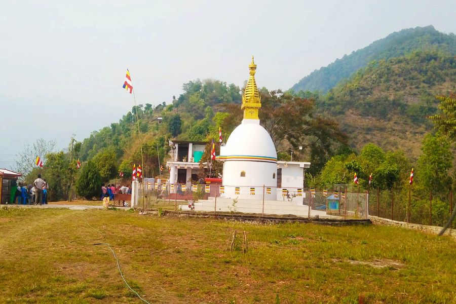 थप आकर्षक बनाउँन उदय रिघा बुद्ध विहारलाई व्यवस्थित बनाइँदै