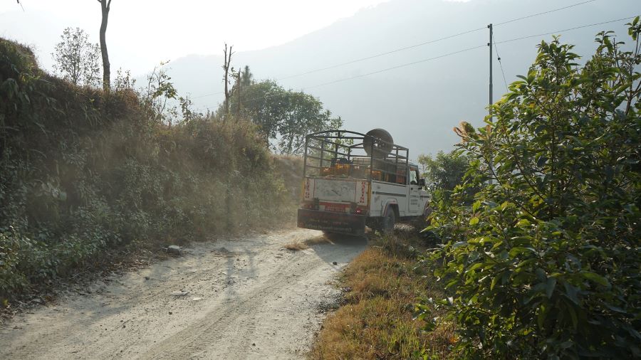 सडक स्तरोन्नति नहुँदा बाँसखर्कका किसान मर्कामा